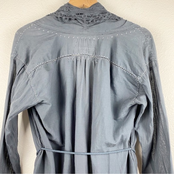 Johnny Was Slate Gray Embroidered Cardigan Size XS - Picture 4 of 8